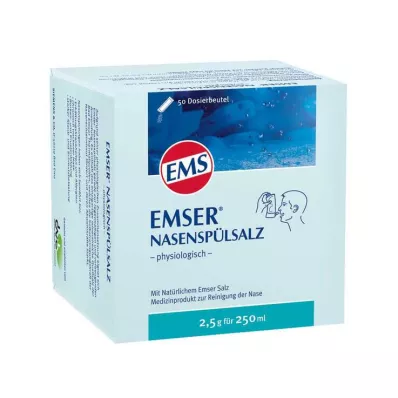 EMSER Sal para lavagem nasal Btl. fisiológico, 50 unid EMSER Sal para lavagem nasal Btl. fisiológico, 50 unid