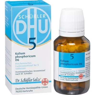 BIOCHEMIE DHU 5 Potassium phosphoricum D 6 Tablets, 200 Capsules