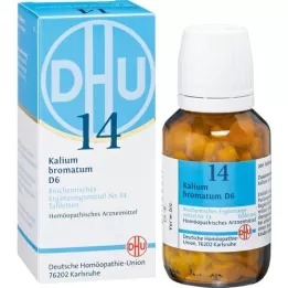 BIOCHEMIE DHU 14 Bromato de potássio D 6 comprimidos, 200 unid