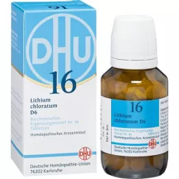 BIOCHEMIE DHU 16 Comprimidos de clorato de lítio D 6, 200 unid