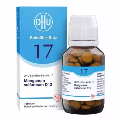 BIOCHEMIE DHU 17 Manganum sulfuricum D 12 comprimidos, 200 unid BIOCHEMIE DHU 17 Manganum sulfuricum D 12 comprimidos, 200 unid