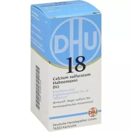 BIOCHEMIE DHU 18 Calcium sulphuratum D 12 Comprimidos, 200 Cápsulas