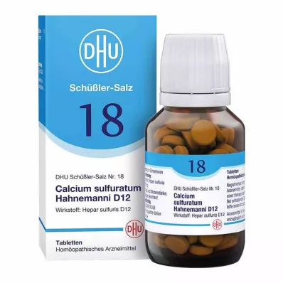 BIOCHEMIE DHU 18 Calcium sulphuratum D 12 Comprimidos, 200 Cápsulas
