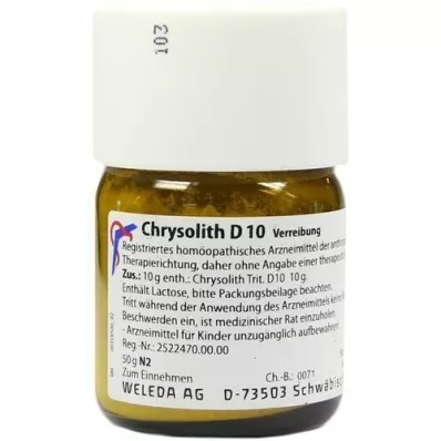 CHRYSOLITH D 10 Trituração, 50 g