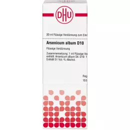 ARSENICUM ALBUM Diluição D 10, 20 ml