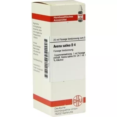 AVENA SATIVA Diluição D 4, 20 ml