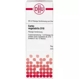 CARBO VEGETABILIS Diluição D 10, 20 ml