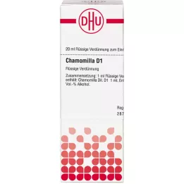 CHAMOMILLA D 1 diluição, 20 ml