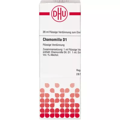 CHAMOMILLA D 1 diluição, 20 ml