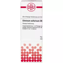 CHININUM SULFURICUM Diluição D 6, 20 ml