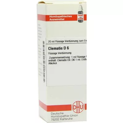 CLEMATIS Diluição D 6, 20 ml CLEMATIS Diluição D 6, 20 ml