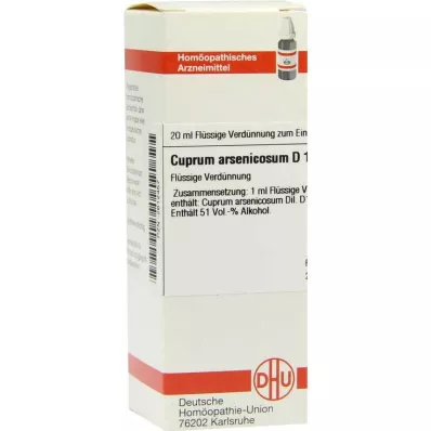 CUPRUM ARSENICOSUM Diluição D 12, 20 ml CUPRUM ARSENICOSUM Diluição D 12, 20 ml