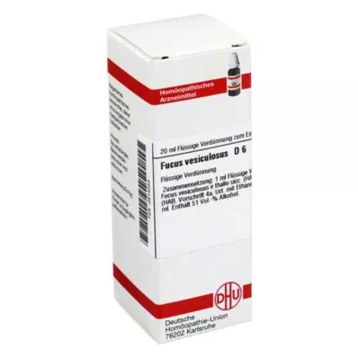 FUCUS VESICULOSUS Diluição D 6, 20 ml