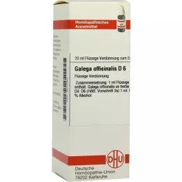 diluição deGALEGA officinalis D 6, 20 ml