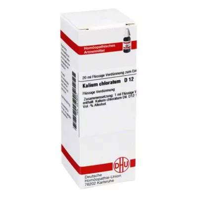 KALIUM CHLORATUM Diluição D 12, 20 ml KALIUM CHLORATUM Diluição D 12, 20 ml