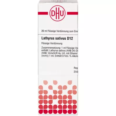 LATHYRUS SATIVUS Diluição D 12, 20 ml