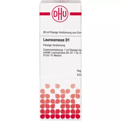 LAUROCERASUS D 1 diluição, 20 ml