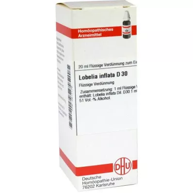 LOBELIA INFLATA Diluição D 30, 20 ml