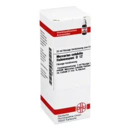 MERCURIUS SOLUBILIS Diluição de Hahnemanni D 12, 20 ml