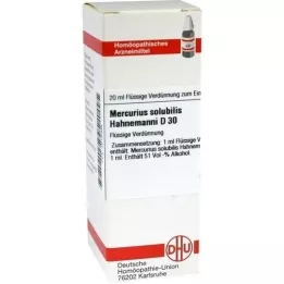 MERCURIUS SOLUBILIS Diluição de Hahnemanni D 30, 20 ml