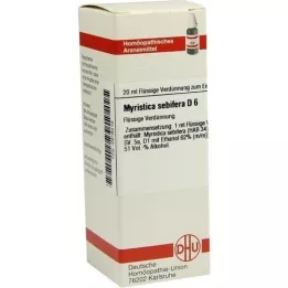 MYRISTICA SEBIFERA Diluição D 6, 20 ml