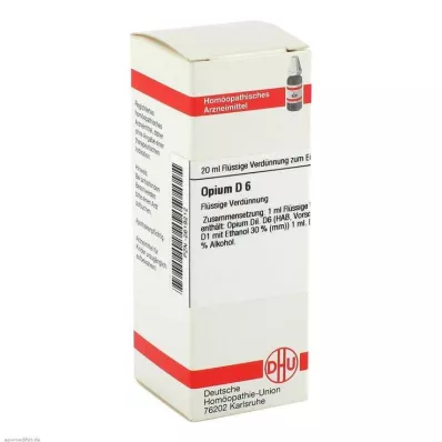 OPIUM Diluição D 6, 20 ml OPIUM Diluição D 6, 20 ml