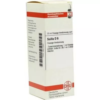 SCILLA Diluição D 6, 20 ml SCILLA Diluição D 6, 20 ml