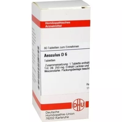 AESCULUS D 6 Comprimidos, 80 Cápsulas