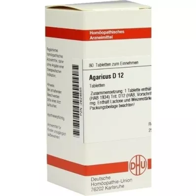 AGARICUS D 12 Comprimidos, 80 Cápsulas
