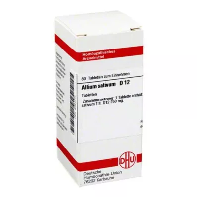 ALLIUM SATIVUM D 12 Comprimidos, 80 Cápsulas