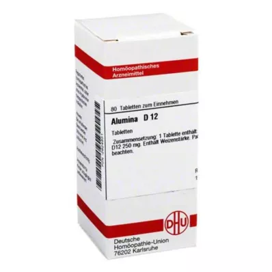 ALUMINA D 12 Comprimidos, 80 Cápsulas ALUMINA D 12 Comprimidos, 80 Cápsulas