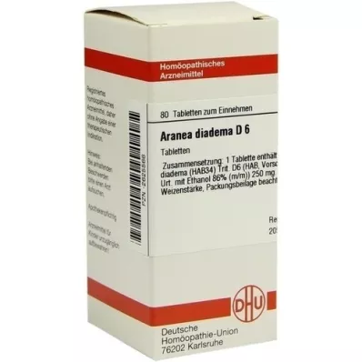 ARANEA DIADEMA D 6 Comprimidos, 80 Cápsulas