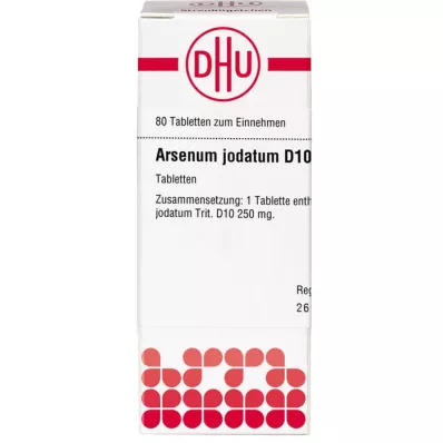 ARSENUM JODATUM D 10 Comprimidos, 80 Cápsulas