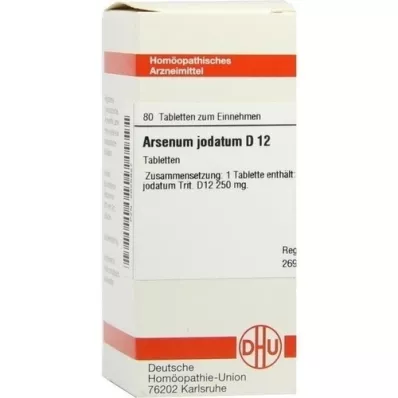ARSENUM JODATUM D 12 Comprimidos, 80 Cápsulas