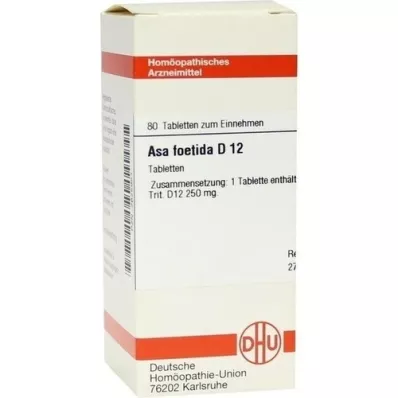 ASA FOETIDA D 12 Comprimidos, 80 Cápsulas