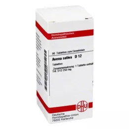 AVENA SATIVA D 12 Comprimidos, 80 Cápsulas