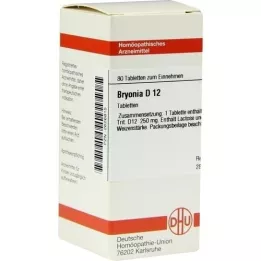 BRYONIA D 12 Comprimidos, 80 Cápsulas