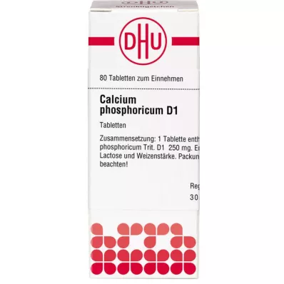 CALCIUM PHOSPHORICUM D 1 Comprimidos, 80 Cápsulas