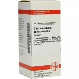 CALCIUM STIBIATO sulfuratum D 6 comprimidos, 80 unid