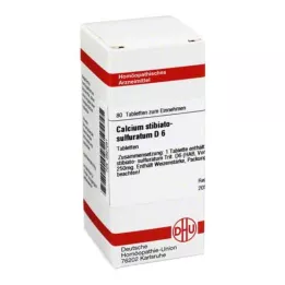 CALCIUM STIBIATO sulfuratum D 6 comprimidos, 80 unid