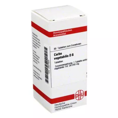 CARBO VEGETABILIS D 8 Comprimidos, 80 Cápsulas CARBO VEGETABILIS D 8 Comprimidos, 80 Cápsulas