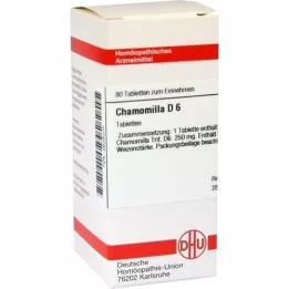 CHAMOMILLA D 6 Comprimidos, 80 Cápsulas