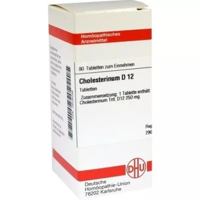 CHOLESTERINUM D 12 Comprimidos, 80 Cápsulas