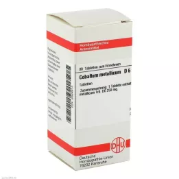 COBALTUM METALLICUM D 6 Comprimidos, 80 Cápsulas