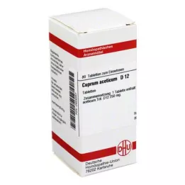 CUPRUM ACETICUM D 12 Comprimidos, 80 Cápsulas