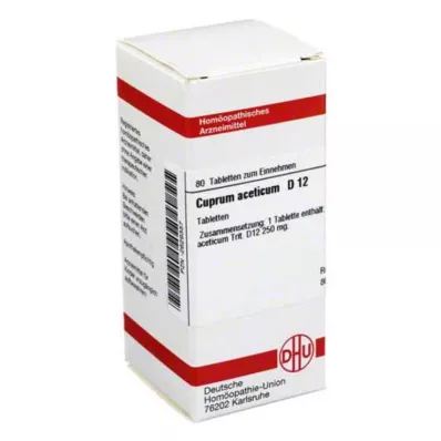CUPRUM ACETICUM D 12 Comprimidos, 80 Cápsulas CUPRUM ACETICUM D 12 Comprimidos, 80 Cápsulas