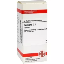 DAMIANA D 2 Comprimidos, 80 Cápsulas