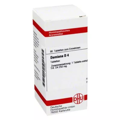 DAMIANA D 4 Comprimidos, 80 Cápsulas DAMIANA D 4 Comprimidos, 80 Cápsulas