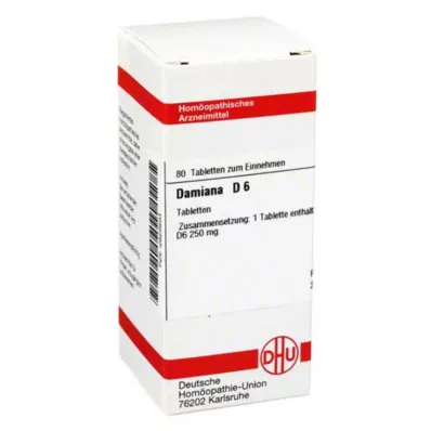 DAMIANA D 6 Comprimidos, 80 Cápsulas DAMIANA D 6 Comprimidos, 80 Cápsulas