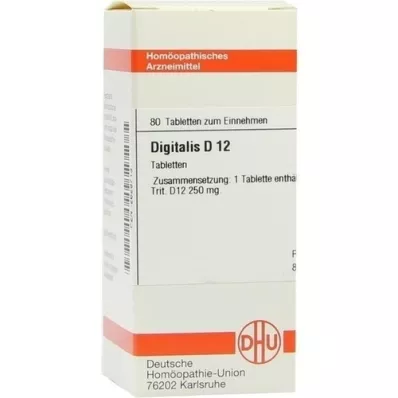 DIGITALIS D 12 Comprimidos, 80 Cápsulas